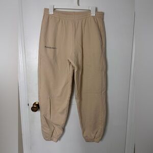 PANGAIA HEAVYWEIGHT TRACK PANTS IN SAND SIZE MEDIUM